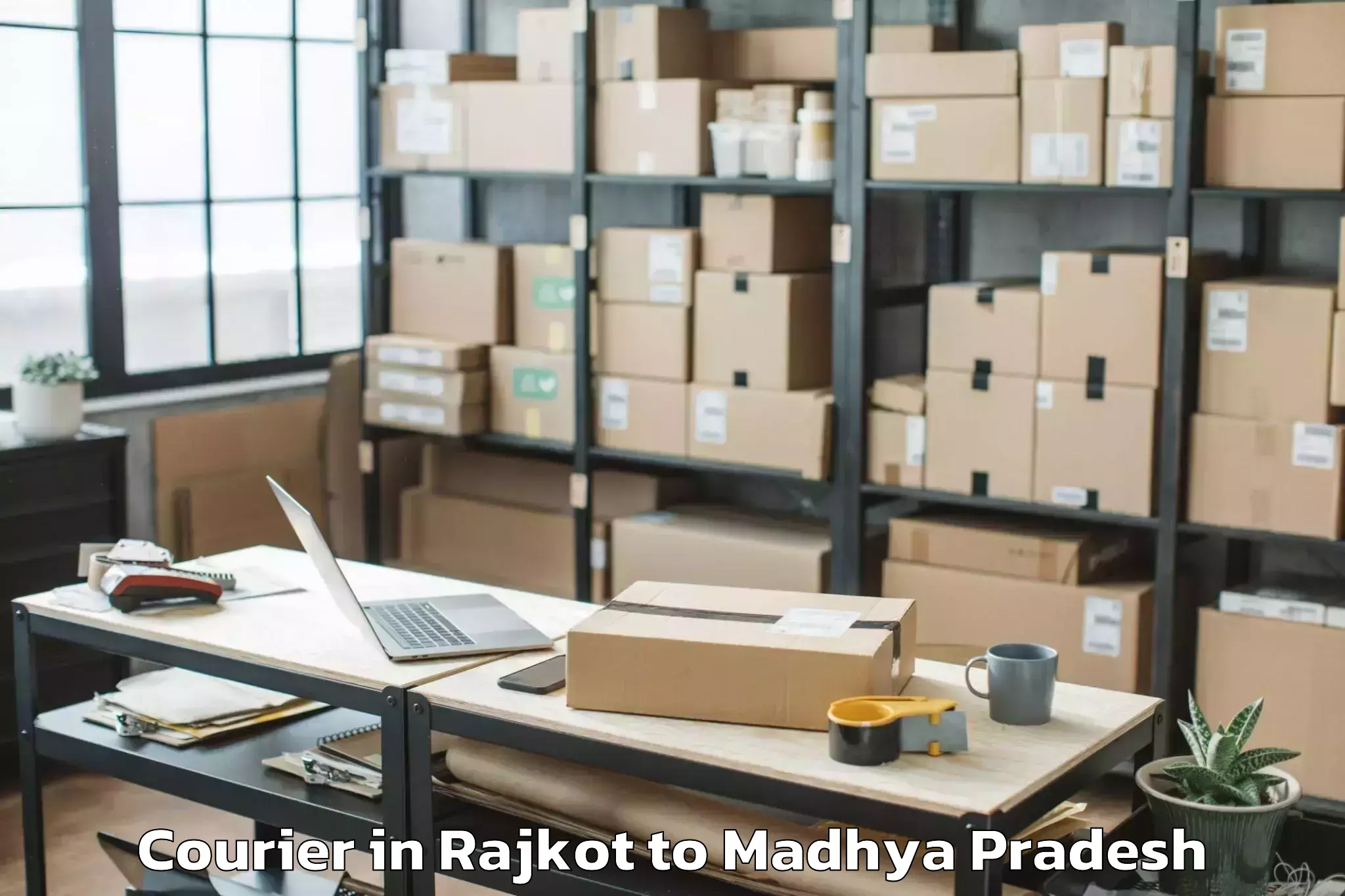 Book Rajkot to Peoples University Bhopal Courier Online